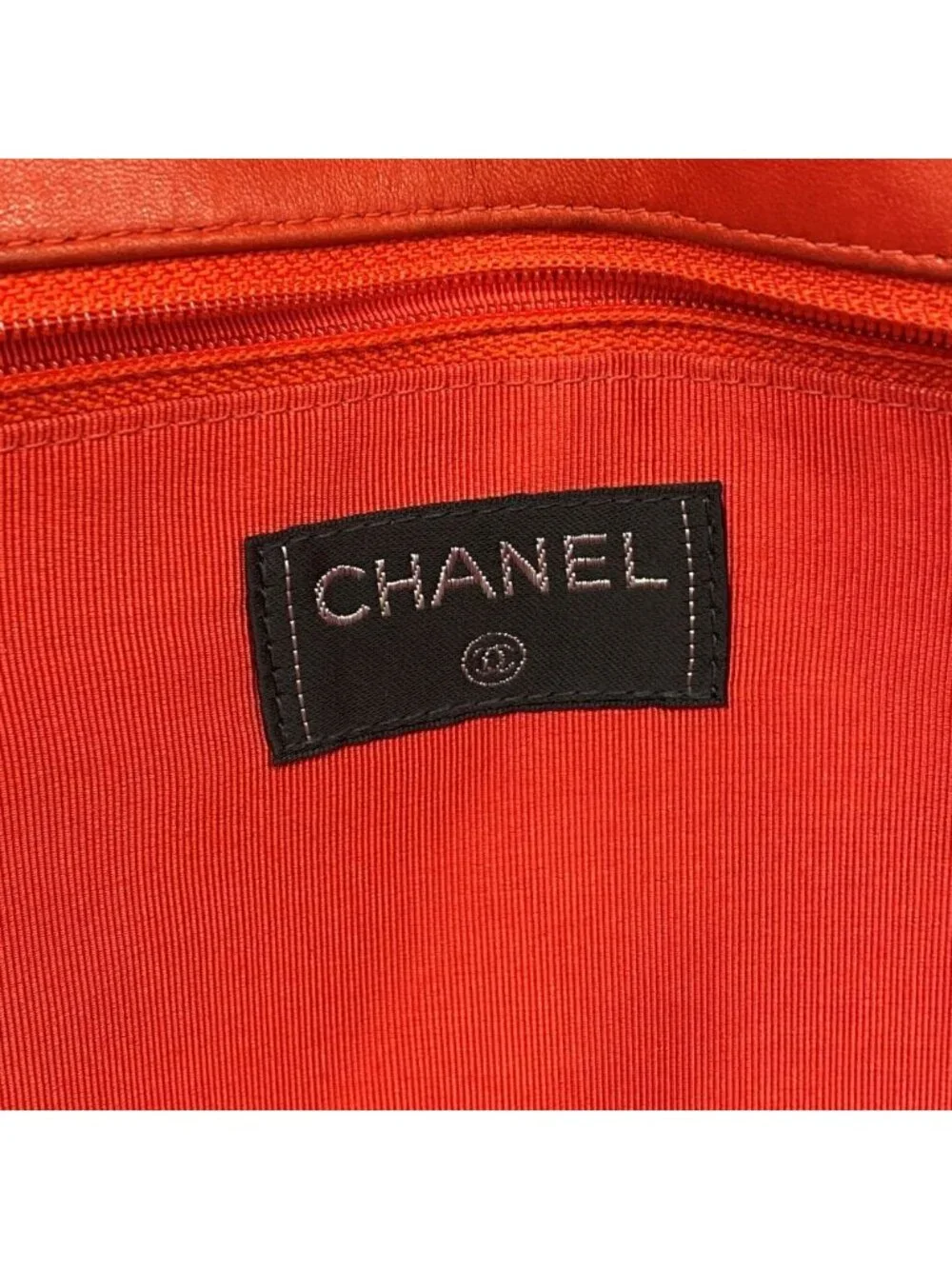 Chanel Shoulder Bag 2.55 Choco Bar Patent Leather Red Silver
